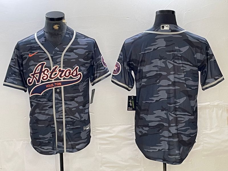 Men Houston Astros Blank Camo Jointly 2024 Nike MLB Jersey style 1->->MLB Jersey